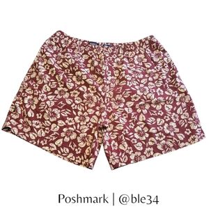 Vintage Polo Ralph Lauren Red & White Floral Swim Shorts